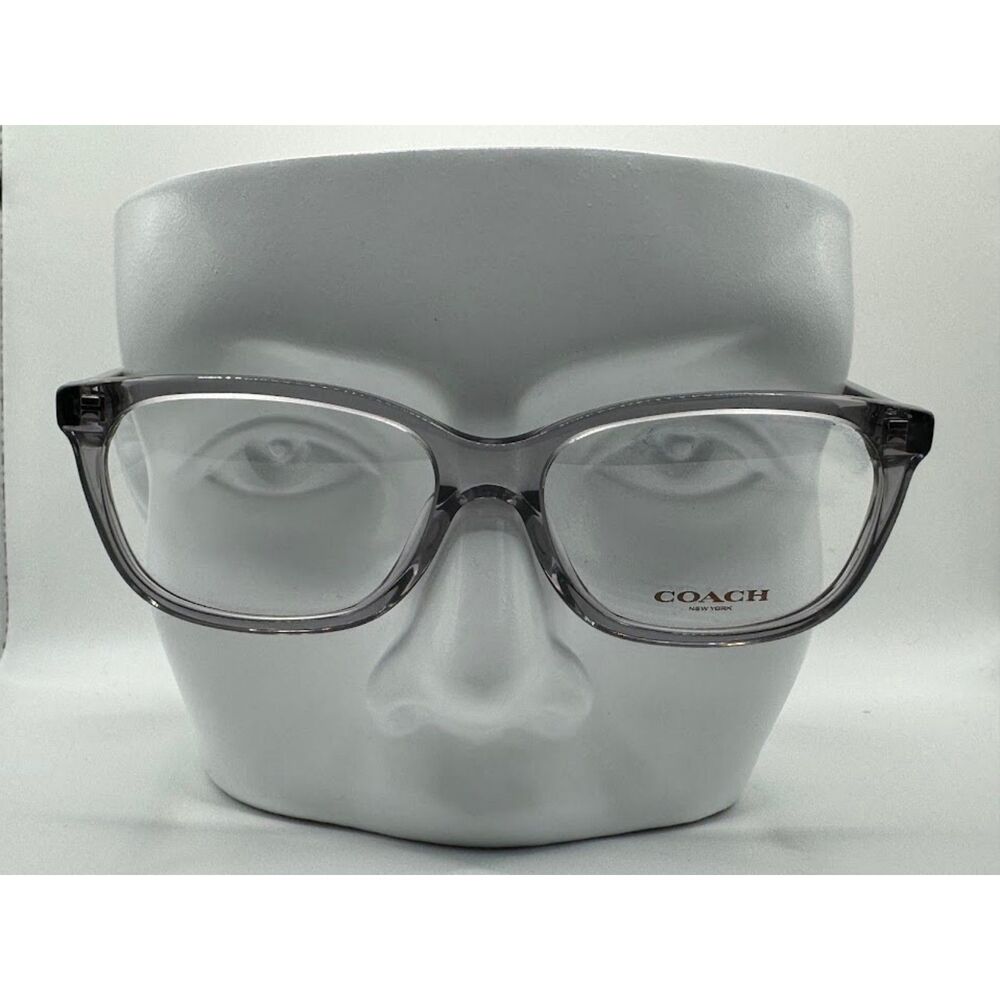 Women's Coach Eyeglasses - NEW - HC6139U Transparent Grey Plastic Frame MSRP$250 - Picture 2 of 6